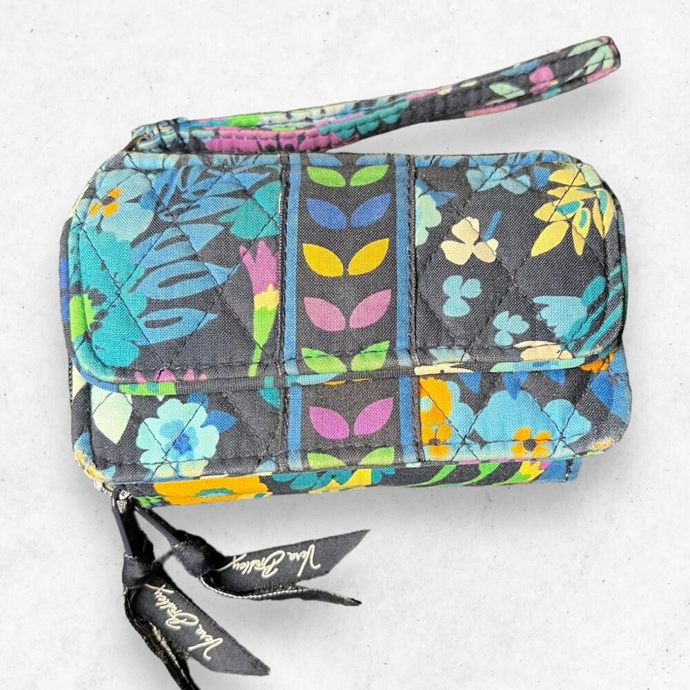 Vera Bradley Midnight Blues‎ Rare Pattern All-in-One Wristlet Wallet Purse